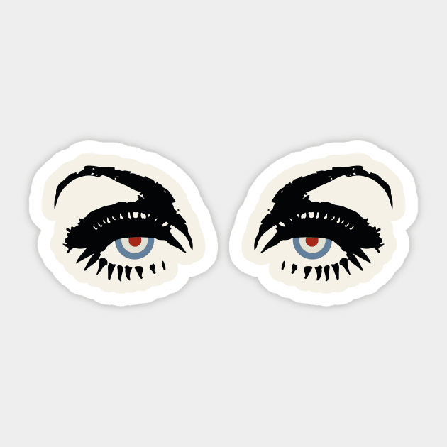 Mod Roundel Eyes Sticker by Lili O' Riot